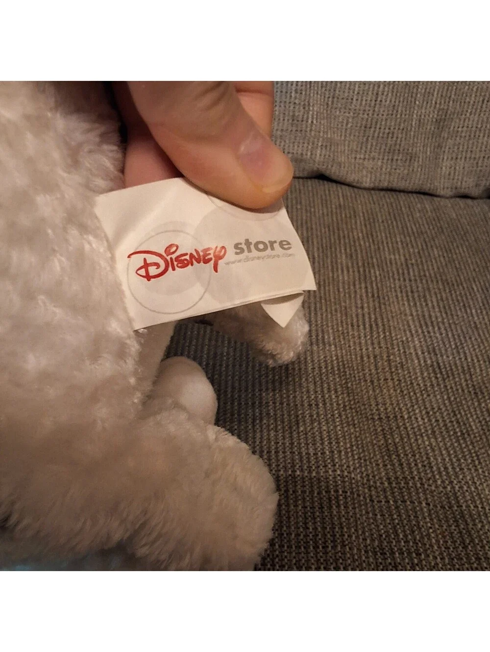 Disney Store Patch Angel Dog Plush Toy